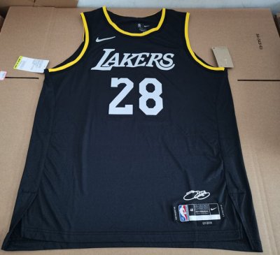 28 Hachimura Lakers 75th Anniversary MVP Edition Jersey black player version